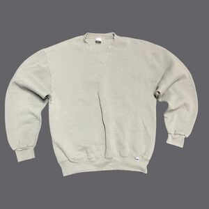 Y2K 00s Russell Athletic Blank Sweatshirt L Made in USA Men's Green